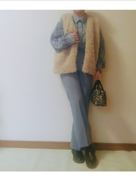 「アイテム（ジャケット/アウター）」を使った、たっこさん（レディース・155cm・40代）の秋コーディネート
