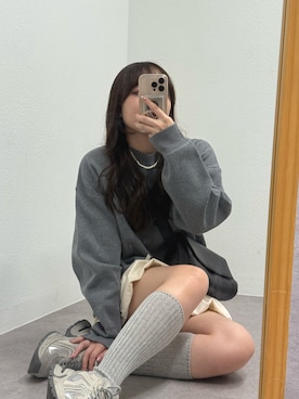 「アイテム（スウェット）」を使った、ちぴさん（レディース・158cm・20代）の冬コーディネート