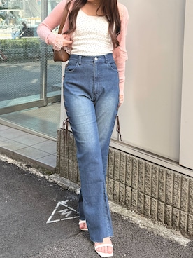 「アイテム（キャミソール、その他）」を使った、ちぴさん（レディース・158cm）の夏コーディネート