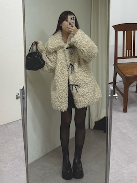 「アイテム（その他アウター）」を使った、ちぴさん（レディース・158cm）の秋コーディネート