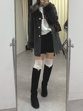 「アイテム（その他アウター）」を使った、ちぴさん（レディース・158cm・20代）の秋コーディネート