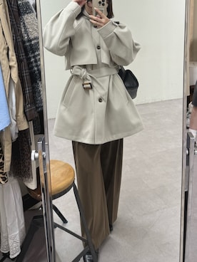 「アイテム（その他アウター）」を使った、ちぴさん（レディース・158cm・20代）の秋コーディネート