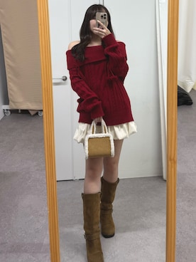 「アイテム（ニット/セーター）」を使った、ちぴさん（レディース・158cm・20代）の秋コーディネート