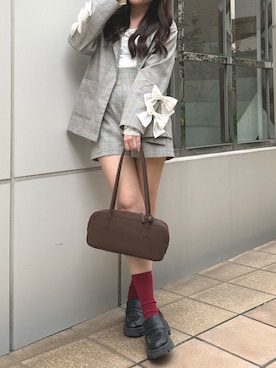 「ガーリーコーデ」｜ちぴさん（レディース・158cm）の冬コーディネート