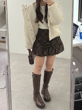 「アイテム（ブルゾン）」を使った、ちぴさん（レディース・158cm）の夏コーディネート
