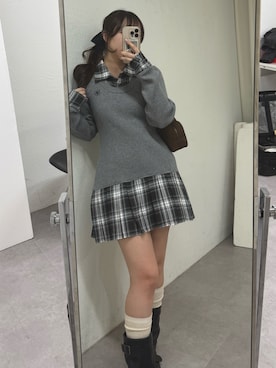 「アイテム（ワンピース/ドレス）」を使った、ちぴさん（レディース・158cm・20代）の秋コーディネート