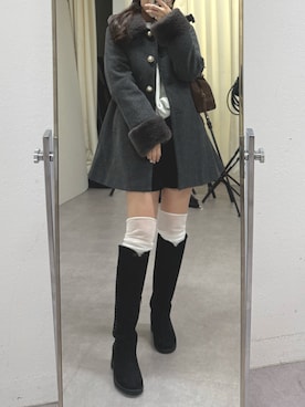 「アイテム（その他アウター）」を使った、ちぴさん（レディース・158cm・20代）の秋コーディネート