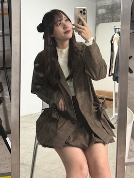「アイテム（テーラードジャケット）」を使った、ちぴさん（レディース・158cm・20代）の夏コーディネート