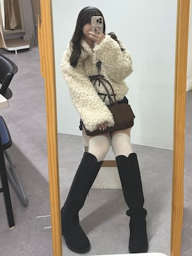 「アイテム（ブーツ）」を使った、ちぴさん（レディース・158cm・20代）の秋コーディネート