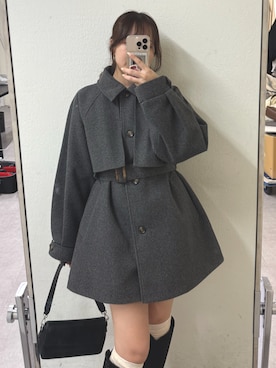 「アイテム（その他アウター）」を使った、ちぴさん（レディース・158cm）の秋コーディネート