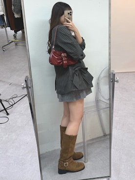 「アイテム（テーラードジャケット、その他）」を使った、ちぴさん（レディース・158cm）の秋コーディネート