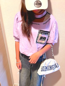 「NEWERA（ニューエラ）のアイテム」を使った、akanyankichiさん（キッズ・148cm）の夏コーディネート