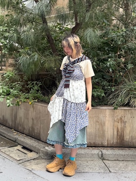 小笠原聖梨那さん(レディース・160cm)の夏コーディネート
