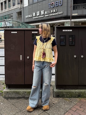 小笠原聖梨那さん(レディース・160cm)の夏コーディネート