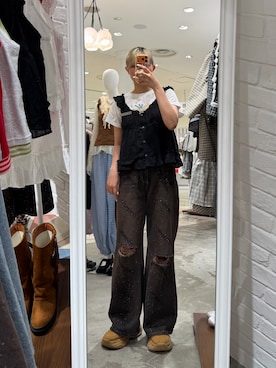 小笠原聖梨那さん(レディース・160cm)の夏コーディネート