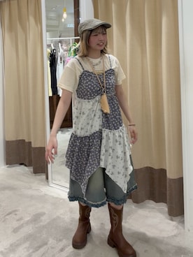 小笠原聖梨那さん(レディース・160cm)の夏コーディネート