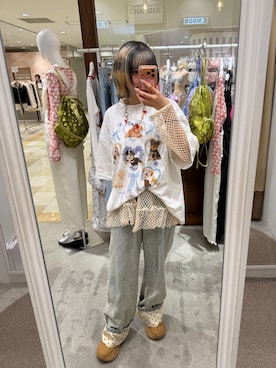 小笠原聖梨那さん(レディース・160cm)の春コーディネート