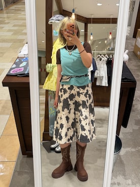 小笠原聖梨那さん(レディース・160cm)の夏コーディネート