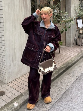 小笠原聖梨那さん（レディース・160cm）の秋コーディネート