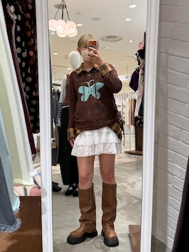 小笠原聖梨那さん(レディース・160cm)の秋コーディネート