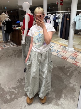 小笠原聖梨那さん(レディース・160cm)の夏コーディネート