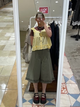 小笠原聖梨那さん(レディース・160cm)の夏コーディネート
