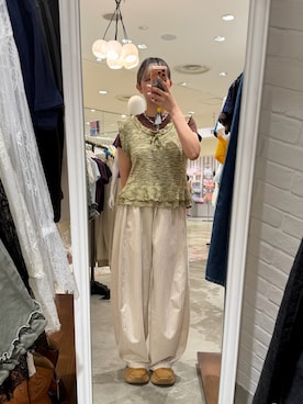 小笠原聖梨那さん（レディース・160cm）の夏コーディネート