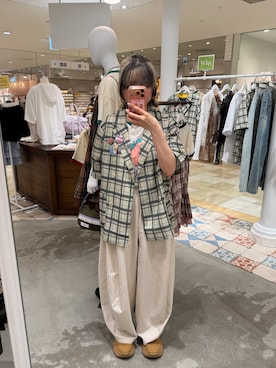 小笠原聖梨那さん(レディース・160cm)の春コーディネート
