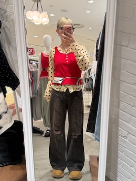 小笠原聖梨那さん(レディース・160cm)の夏コーディネート