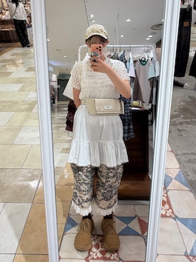小笠原聖梨那さん(レディース・160cm)の夏コーディネート