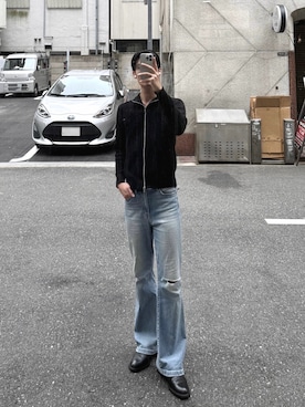 「アイテム（ブーツ）」を使った、junoさん（メンズ・185cm）の秋コーディネート