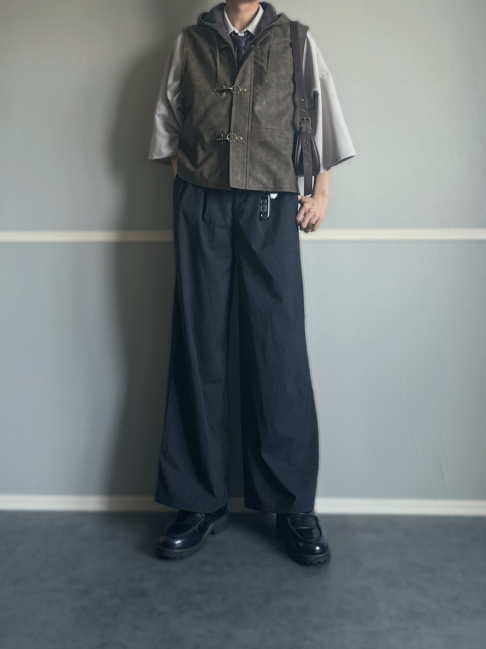 【soerte】 トータルパターンマルチフーディーベスト サイズ2 TOTAL PATTERN MULCH HOODIE VEST/トータルパターンマルチ