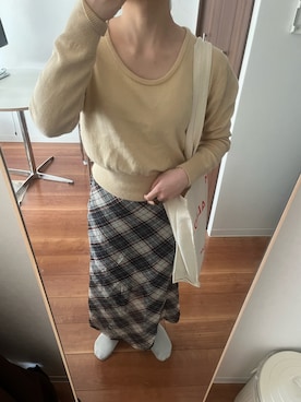 「PLAIN（プレイン）のアイテム（トップス）」を使った、ゆさん（レディース・157cm）の冬コーディネート