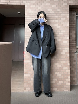 「MAISON SPECIAL（メゾンスペシャル）のアイテム（ジャケット/アウター）」を使った、プチプラのじゅんpuchipurajunさん（メンズ・177cm）の春コーディネート