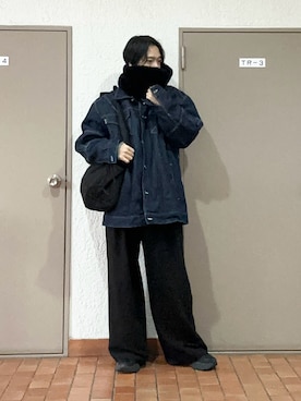 「HOKA（ホカ）のアイテム」を使った、プチプラのじゅんpuchipurajunさん（メンズ・177cm）の冬コーディネート