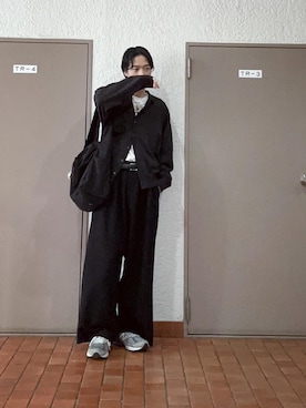 「WYM LIDNM（ウィム バイ リドム）のアイテム（スラックス）」を使った、プチプラのじゅんpuchipurajunさん（メンズ・177cm）の夏コーディネート