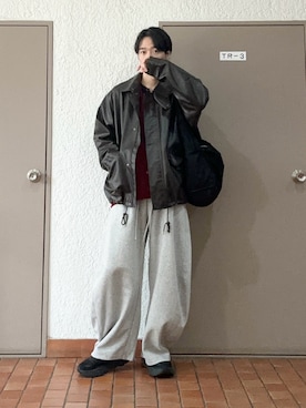 プチプラのじゅんpuchipurajunさん(メンズ・177cm)の冬コーディネート