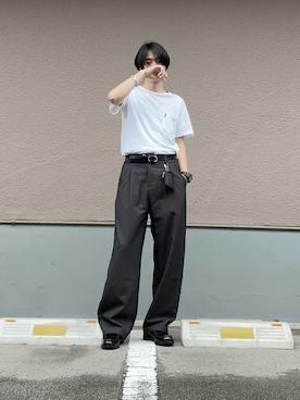 プチプラのじゅんpuchipurajunさん（メンズ・177cm）の春コーディネート