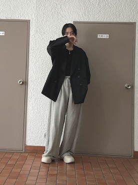 「MAISON SPECIAL（メゾンスペシャル）のアイテム（ジャケット/アウター）」を使った、プチプラのじゅんpuchipurajunさん（メンズ・177cm）の春コーディネート