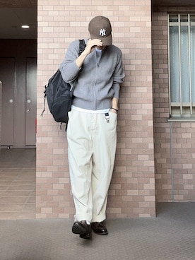 「アイテム（キーケース/キーアクセサリー）」を使った、プチプラのじゅんpuchipurajunさん（メンズ・177cm）の秋コーディネート