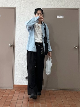 「アイテム（キーケース/キーアクセサリー）」を使った、プチプラのじゅんpuchipurajunさん（メンズ・177cm）の秋コーディネート