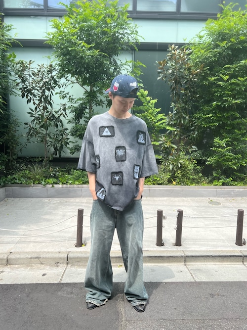 DankeSchon/ダンケシェーン/PIGMENT SPRAY S/S TEE PATCH（T