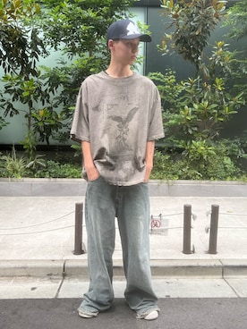 「DANKE SCHON（ダンケシェーン）のアイテム」を使った、YUITOさん（メンズ・170cm）の夏コーディネート