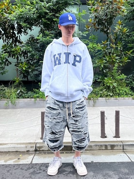 「DANKE SCHON（ダンケシェーン）のアイテム」を使った、YUITOさん（メンズ・170cm）の夏コーディネート