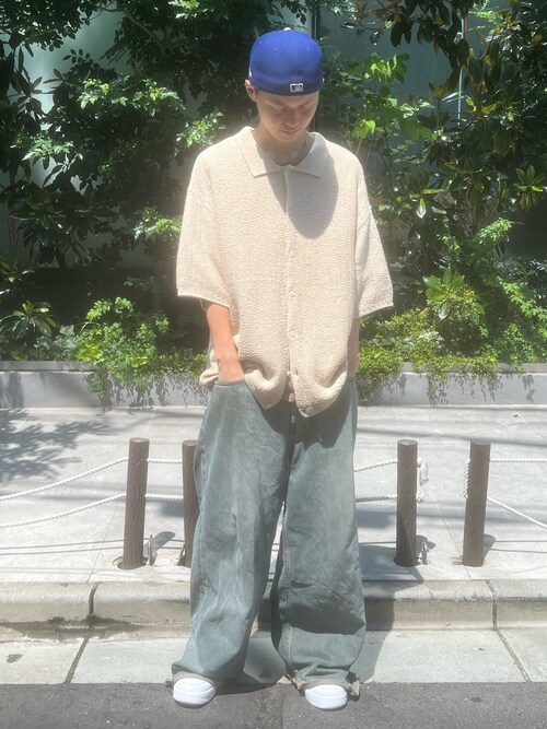 WHITELAND/ホワイトランド/KNIT S/S SHIRT（シャツ/ブラウス