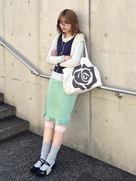「DAISO（DAISO）のアイテム」を使った、nannmmさん（レディース・168cm）の夏コーディネート