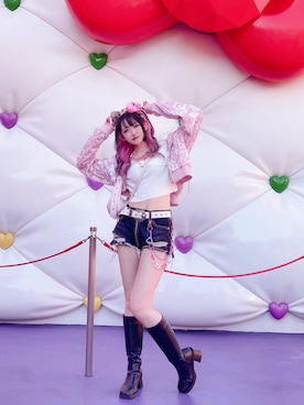 「aimoha（アイモハ）のアイテム」を使った、𝓐.⋆𝜗𝜚さん（骨格ウェーブ・レディース・163cm）の春コーディネート