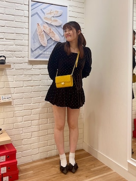 「パンプス×靴下」｜azuさん（レディース・170cm）の春コーディネート
