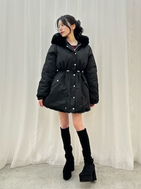 「アイテム（その他アウター）」を使った、NANAKOさん（レディース・153cm）の秋コーディネート