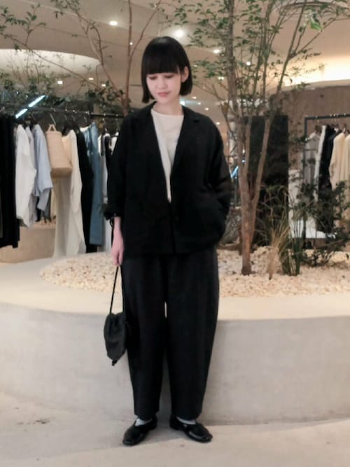 リネンレーヨンテーラードジャケット